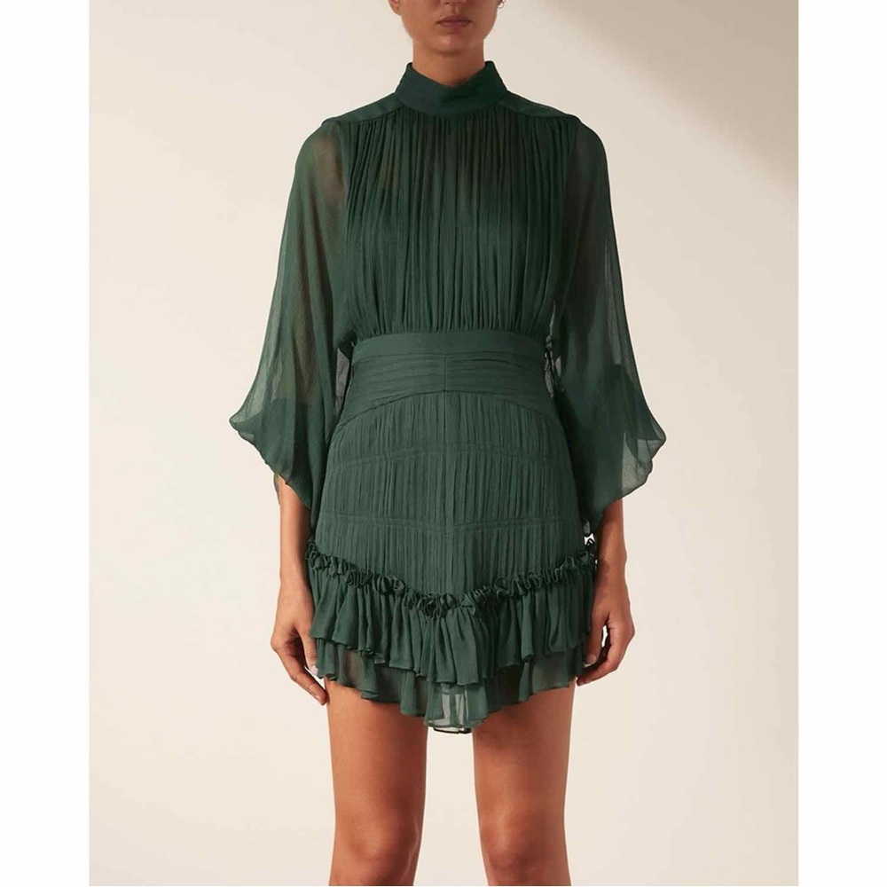 Shona Joy Forest Green Mini Dress